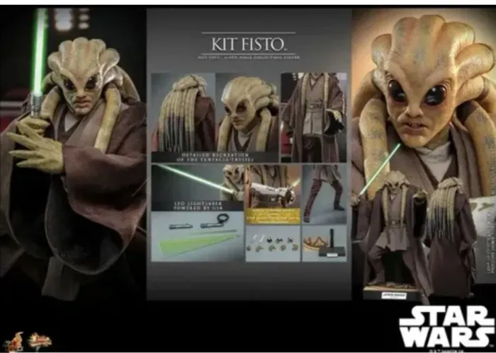 Hot toys Kit Fisto Jedi Master star Wars Episode 3 mms751 sideshow revenge sith