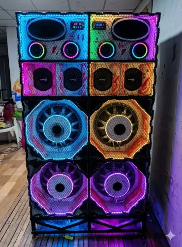 Paredão de Som Completo: Taramps MD 8000.1 + Fonte Usina + Colunas Custom "Sound Carlos