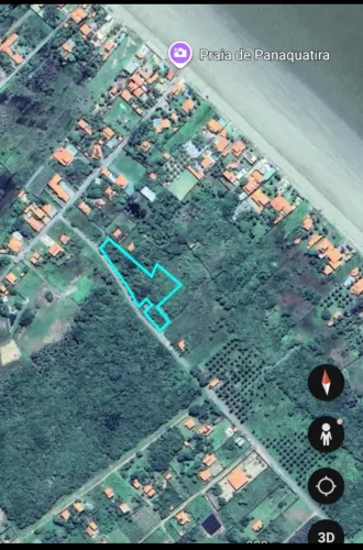 PANAQUATIRA - Área de 5.700m2 a 2 min da praia de Panaquatira 