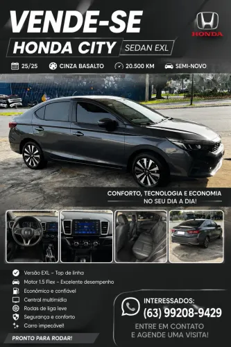 Honda City Sedan EXL 1.5 Flex 16V 4P Aut. 2025