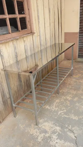 Mesa tampo aço inox,direto da fábrica!41- *