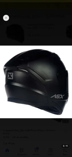 Capacete asx city novo preto fosco 58 pra vender 380$