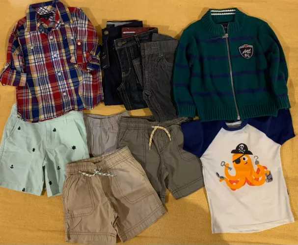 Lote de Roupa Menino 2 anos (2T) - Tommy, Carters, Janie Jackie, Puket com 10 peças