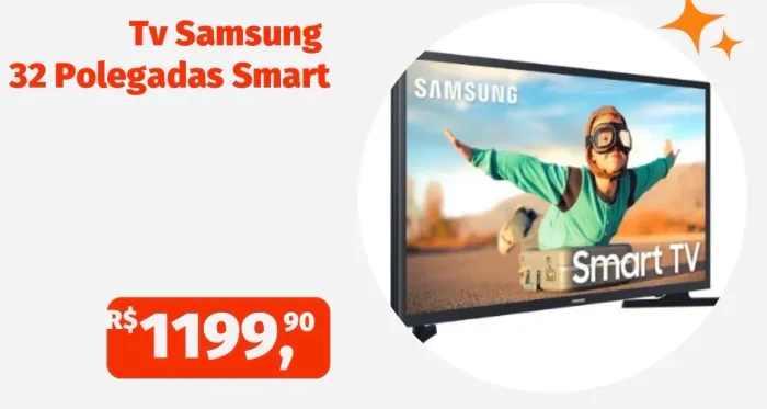 TV Samsung 32? Smart - Nova - Wi-Fi - Entrega Rápida