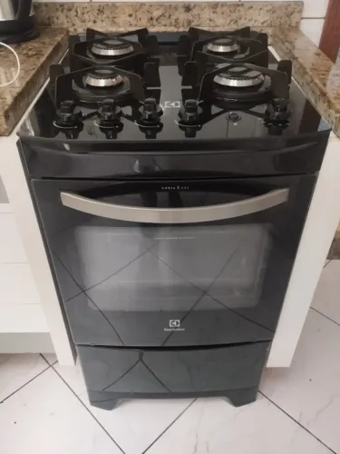 Fogão Mesa de Vidro 4 Bocas Electrolux 52LPV Preto Bivolt