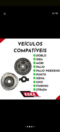 Embreagem carros Fiat 