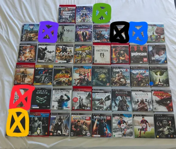 Lote 37 jogos PS3