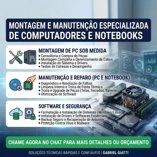 Montagem e Manutenção de Computadores / Notebooks