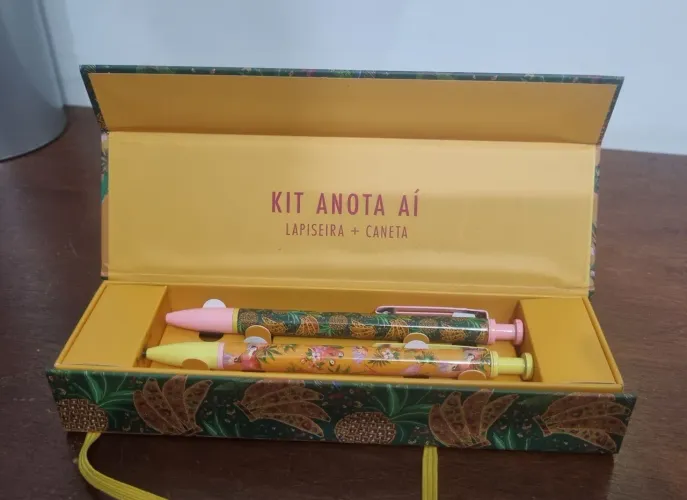 Kit Anota Aí Farm Rio Original - Caneta Lapiseira Papelaria Colecionador Raro Exclusivo