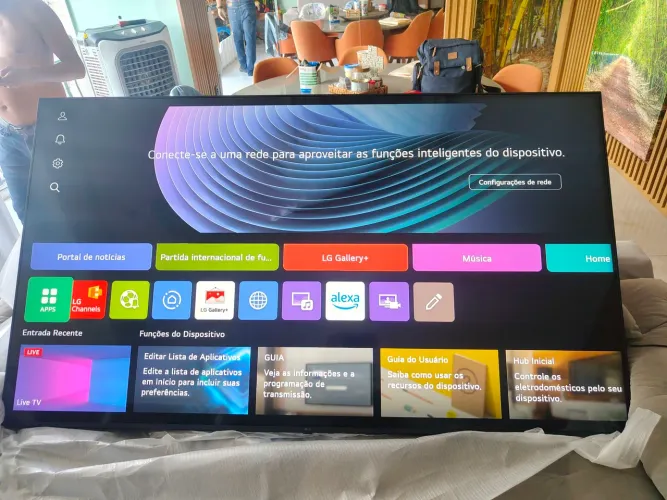 Televisão LG de 75 polegadas 