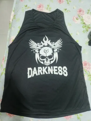 Camiseta regata feminina treino darknes rock