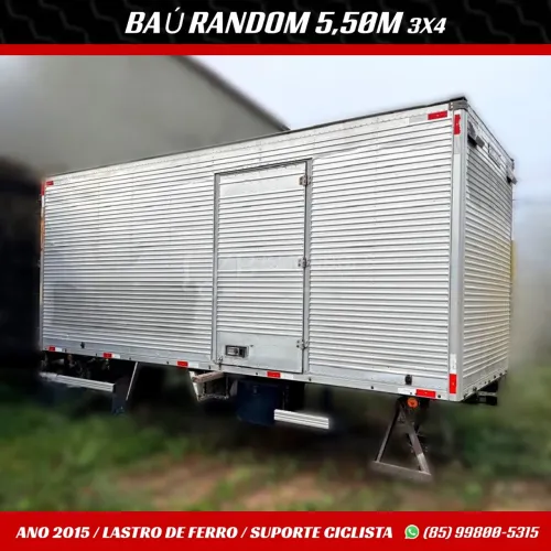 BAÚ RANDOM 3X4 2015 | LASTRO DE FERRO | PORTA LATERAL