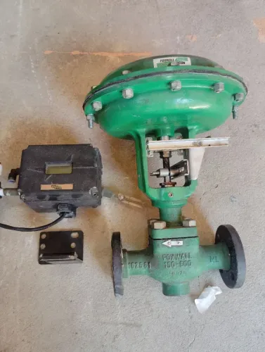 Válvula De Controle Pneumática Industrial Com Atuador Diafragma