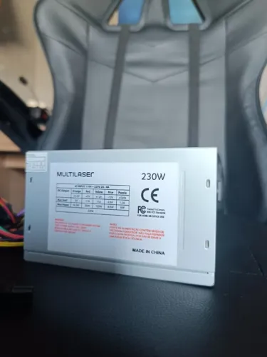 Fonte de Alimentação Multilaser 230W ATX - Bivolt - Usada