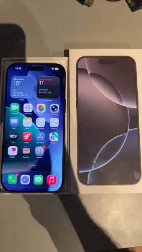 Iphone 16 pro max 256. Novo 1 ano de garantia
