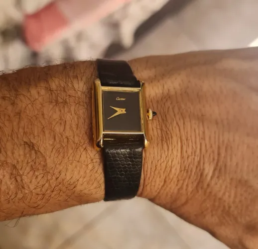 Relógio Cartier usado antigo funcionando perfeitamente