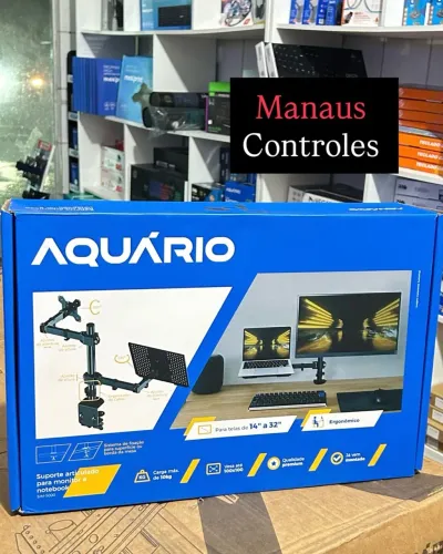 Suporte de Monitor com Base para Notebook Articulado Promoção