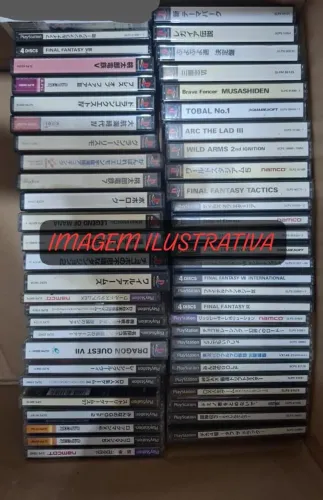10 jogos RPG Playstation japonês originais 