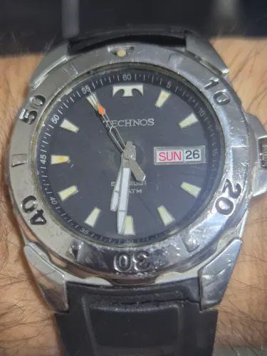 Relógio TECHNOS SKYMASTER   100 METROS    -   FUNCIONAMENTO  PERFEITO