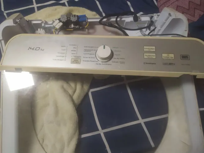 Placa lavadora Panasonic 14 kg potência interface