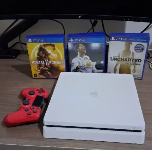 Sony PlayStation 4 Slim 1TB DualShock Branco