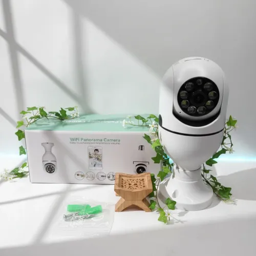 Câmera Lâmpada IP de Segurança 360º com Wi-Fi e Visão Noturna