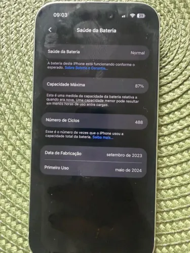IPHONE 15 128 GB SEMI NOVO