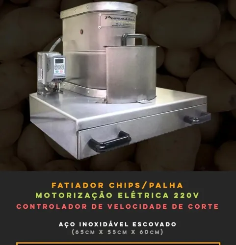 MÁQUINA DE BATATA CHIPS - PROCESSADOR DE ALIMENTOS CHIPS