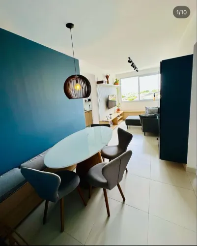 Apartamento decorado e MOBILIADO, 50 m2, 2/4 em Buraquinho, Lauro de Freitas - BA