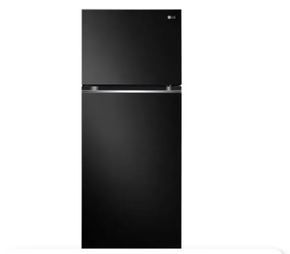 Geladeira LG 2 Portas 395 Litros Frost Free Top Freezer Preta 