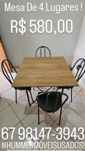 Vende - Se Mesa De 4 Lugares !