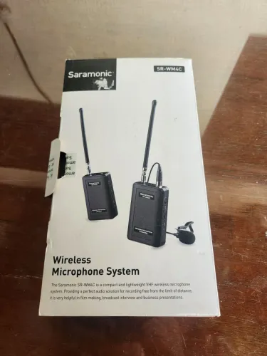 Microfone de lapela sem fio (novo na caixa)