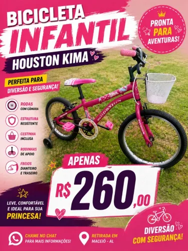 Bicicleta aro 20 infantil feminina