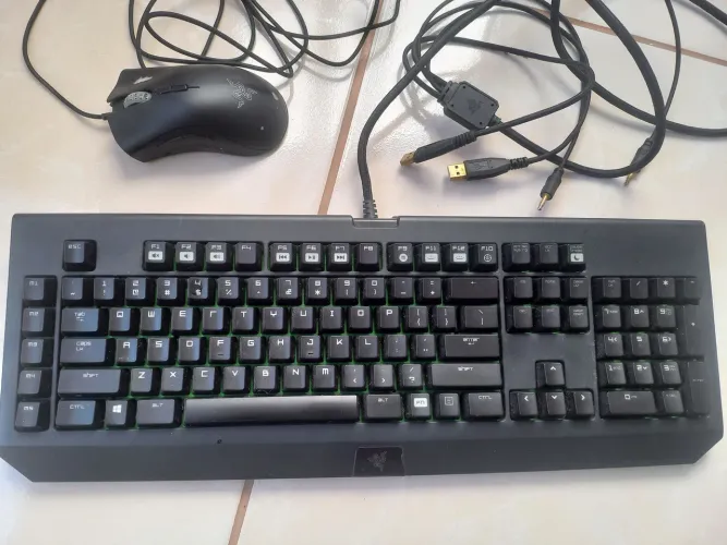 Teclado e mouse usados Razer