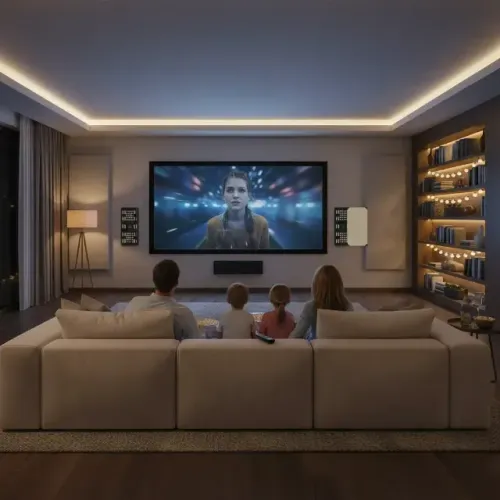 Home Theater - Caixa De Som Invisível De Alta Potência 120w para Instalar no Teto ou Pared