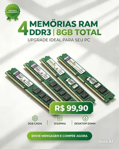 Memória para Pc DDR3 2GB