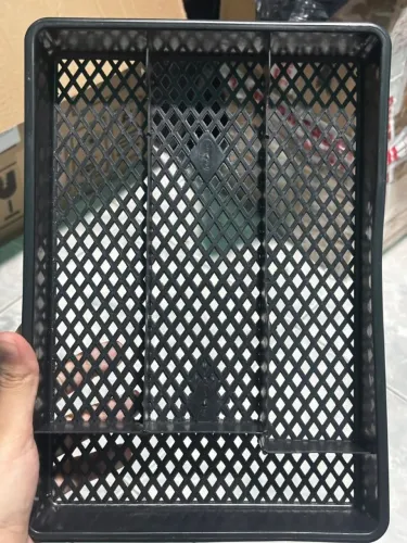 Porta Talheres Plasnarc Preto 4 Divisórias
