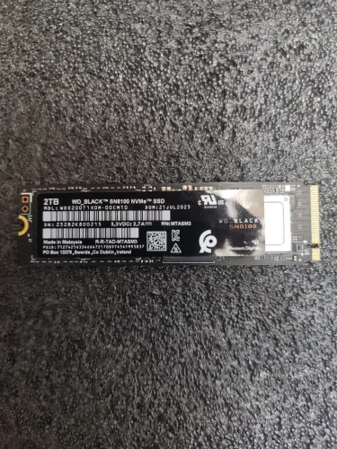 SSD Novo NVMe M.2 2TB WD Black SN8100 PCIe Gen5 x4 (Até 14400MB/s)
