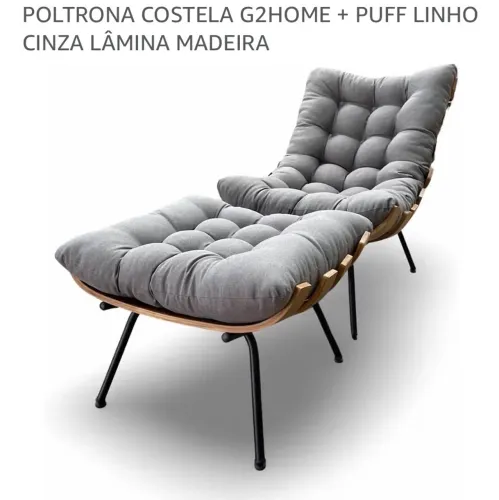 Poltrona e Puff Costela 