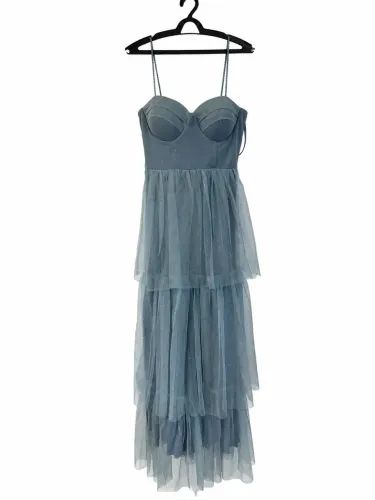 Vestido de festa azul