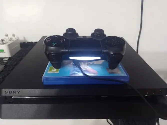 Playstation 4 Slim, Firm 12.50, 14 Jogos, Parcelo, Aceito troca