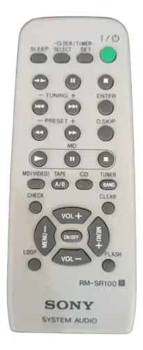 Controle Remoto Original Sony Rm Sr100 System # (Usado)