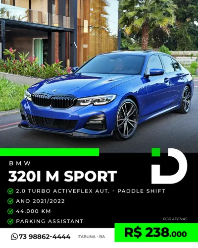 BMW 320I A 2.0 TB M Sport Activeflex 16V 4P 2022