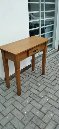 Aparador Madeira 1 Gaveta Com Pès Retos, 89 cm