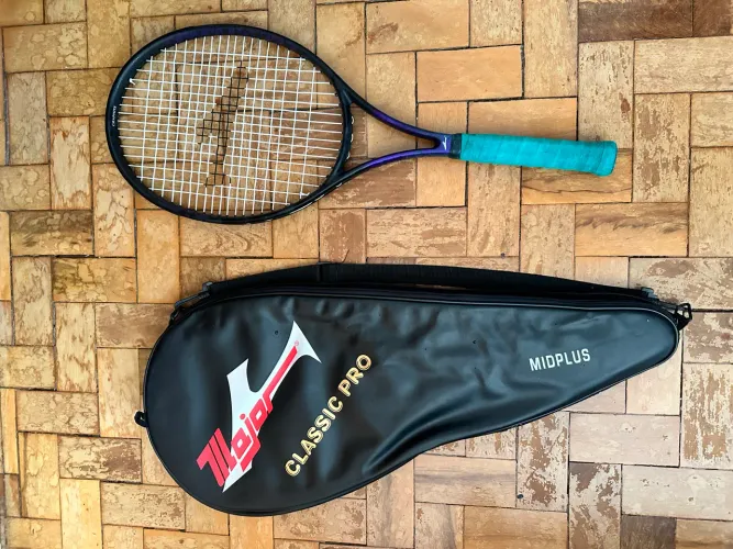 Kit Raquete de Tênis Major Classic Pro Midplus Graphite + Capa Original L2