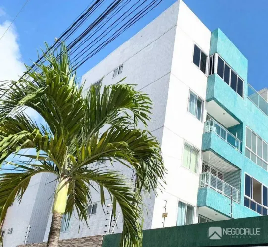 Apartamento com 1 dormitório para alugar, 42 m² por R$ 2.425/mês - Intermares - Cabedelo/P