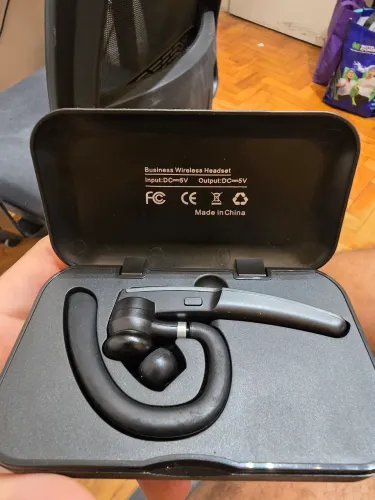 Headset para home office, Uber, moto, conecta por Bluetooth, bateria de até 6h direto