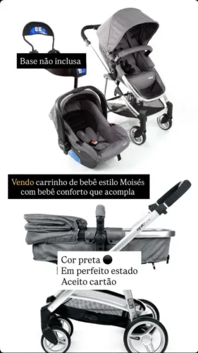Carrinho de bebê Moisés 