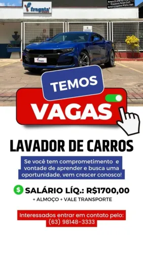 Vaga de lavador de veiculos