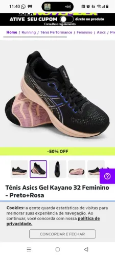 Tênis feminino Asics